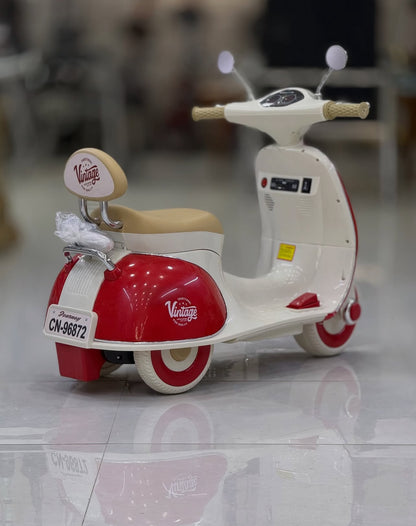 🛵 Moto Électrique Vintage Vespa pour Enfants –دراجة فيسبا كهربائية للأطفال –🛵