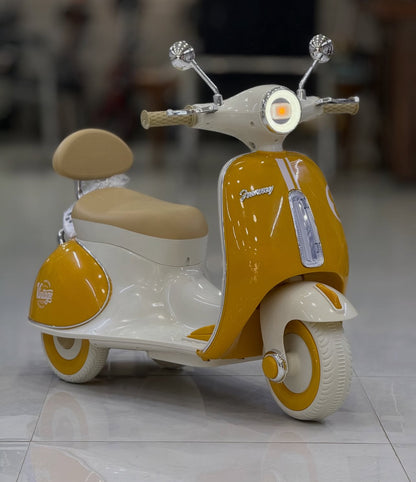 🛵 Moto Électrique Vintage Vespa pour Enfants –دراجة فيسبا كهربائية للأطفال –🛵