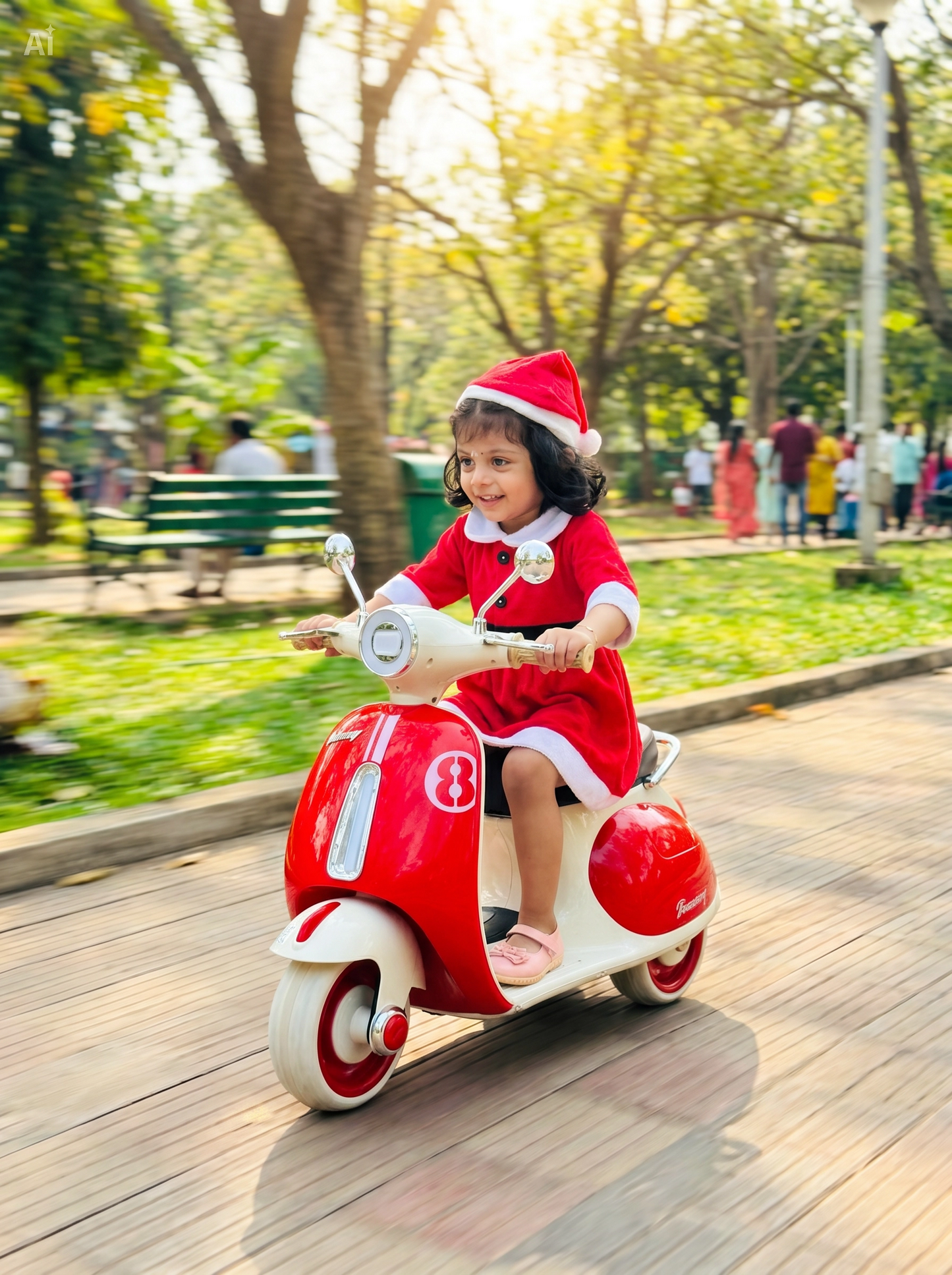 🛵 Moto Électrique Vintage Vespa pour Enfants –دراجة فيسبا كهربائية للأطفال –🛵